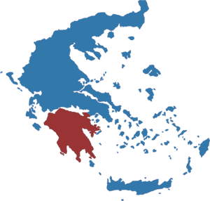 Map of Peloponnese
