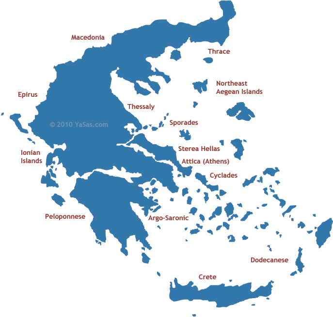 Map of Greece